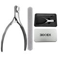 Nail Clippers Set with File for Dogs Cats, Non-Slip Grip | Clipper + File 2-in-1 Set, Stainless Steel Blades, Non-Slip Handle, Iron Storage Box, for Small to Large Pets