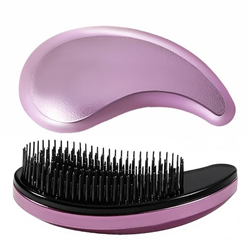 Puppy Brush, Soft Dog Brush for Grooming, Puppy Hair Remover Brush Comb, Grooming Tool for Poodles,Teddy, Yorkies, Maltese, Shih Tzu, Chihuahua, Rose Purple - color: Rose purple