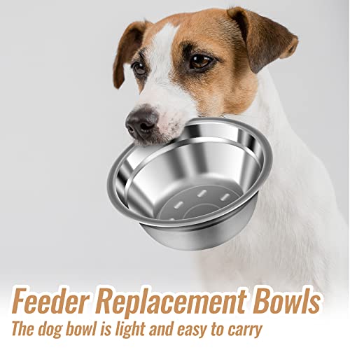 Nuanchu 15 Pack Stainless Steel Dog Bowls Bulk, 15 oz Pet Food Water Bowls for Small Dogs/cat, Dishwasher Safe Feeder for Multi-pet Homes/pet Shop - size: 15 oz