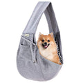 FDJASGY Small Pet Sling Carrier-Hands Free Reversible Pet Papoose Bag Tote Bag with a Pocket Safety Belt Dog Cat for Outdoor Travel Charcoal Gray - color: Charcoal Gray