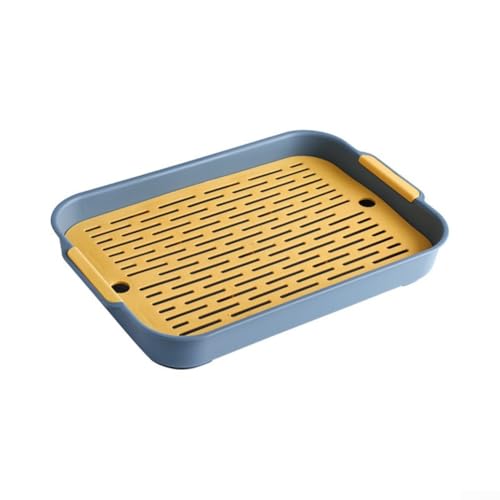 1PC ABS Rabbit Litter Tray, Guinea Pig Litter Pan, Pet Potty Training Toilet Tray, Small Animals Corner Litter Box for Hamster Ferret Chinchilla Hedgehog Bunny, Detachable Design(D)