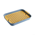 1PC ABS Rabbit Litter Tray, Guinea Pig Litter Pan, Pet Potty Training Toilet Tray, Small Animals Corner Litter Box for Hamster Ferret Chinchilla Hedgehog Bunny, Detachable Design(D)