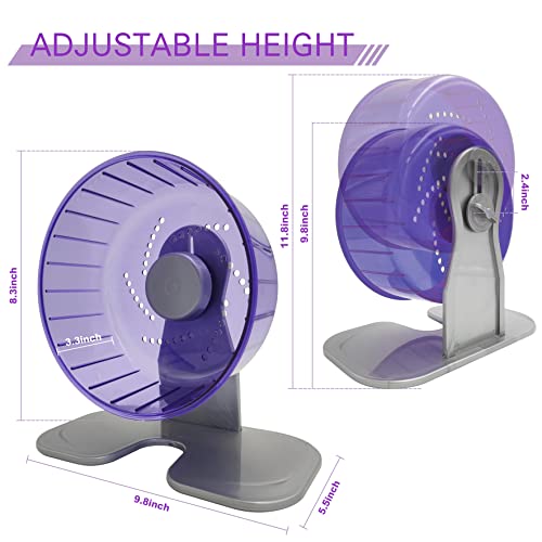 Hamster Exercise Wheel, Silent Spinner Hamster Running Wheels, Diameter 8.3 inch, Purple - color: Purple, size: 8.3 Inch