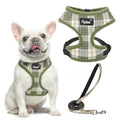 PUPTECK Soft Mesh Dog Harness and Leash Set Pet Puppy Cat Comfort Padded Vest No Pull Harnesses, Olive Green, S - color: Olive Green, size: S (NECK: 12", CHEST: 14"-18")