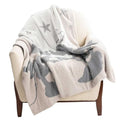 Jay Franco Disney Mickey Mouse & Minnie Mouse Kids Throw Blanket - Cozy 50x60 Inch Fleece Feather Knit, Gray Stars, Super Soft Lightweight Machine Washable for Couch & Bed (Official Disney Product) - color: Gray - Mickey & Minnie