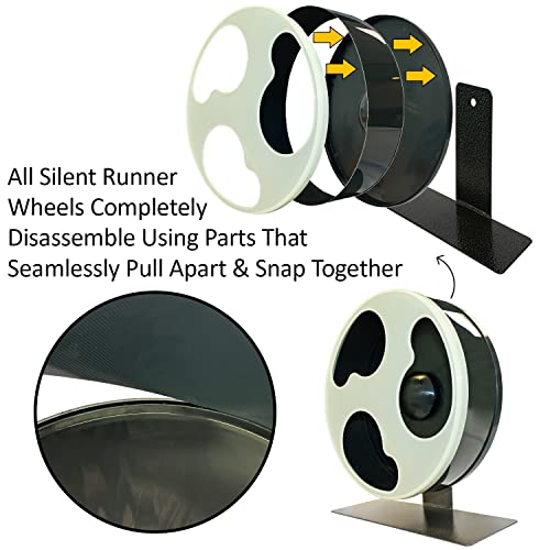 Silent Runner Glow Wheel - 12" Regular - Exercise Wheel (Wheel + Autoclean Track) - size: Wheel + Autoclean Track