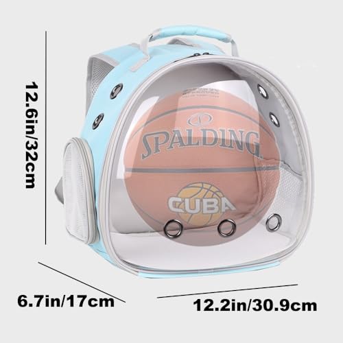 Portable Small Animal Backpack Travel Breathable Pet Carrier Bag Cages for Guinea Pig, Rabbit, Bearded Dragon, Squirrel, Tortoise, Bird, Lizard, Sugar Glider - color: Blue