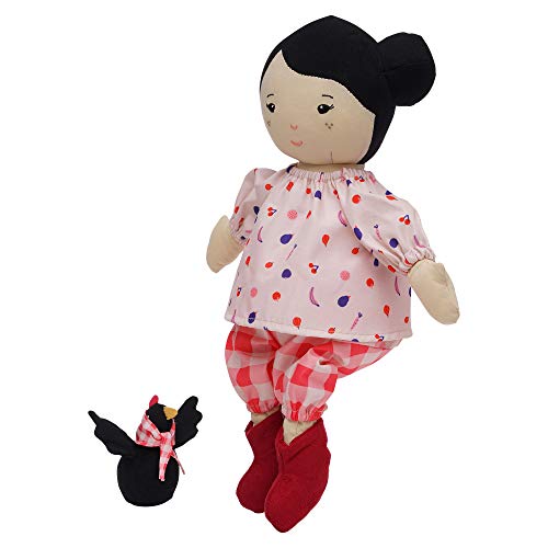 Manhattan Toy Playdate Friends Nico Machine Washable and Dryer Safe 14 Inch Doll with Mini Rooster Stuffed Animal - style: Nico