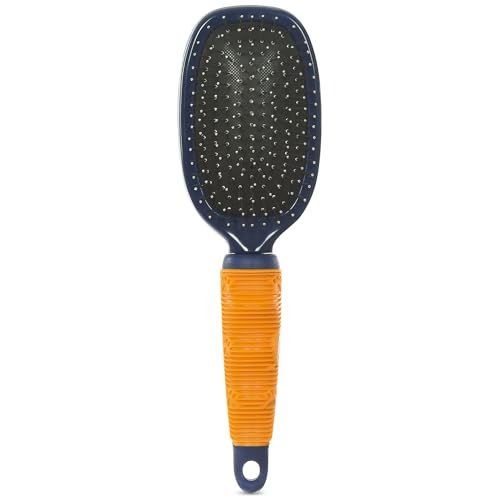 Arm & Hammer Deodorizing Pin & Bristle Dog Brush, Lily & Vanilla, 2-Pack | Fragrance transfer technology, baking soda infused, detangling and deshedding, for long-haired dogs daily - size: 2-Pack, style: Pin/Bristle Duo Brush - Sweet Lily & Vanilla