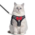 Cat Leash and Harness Set,Breathable Dog Harness,Pet Harness,Adjustable Mesh cat Harness and Leash Escape Proof for Puppy Cat Rabbit (Black, L) - color: Black, size: Large