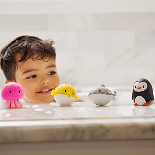 Munchkin Bath Toy Squirts, Ocean Sea Animal | 9 Months and Up | 16 Pack | For Babies and Toddlers - size: 16 Pack, style: Ocean