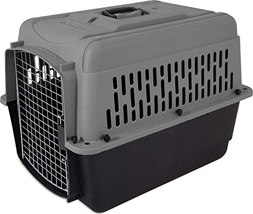 Petmate ASPEN PET Medium Breeds Cat, Chicken, Dog Kennel, Various Sizes, Transport, Dark Gray/Black, Made in USA - size: 24.5"L x 18.3"W x 19.5"H