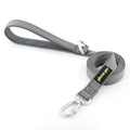 Plutus Pet Heavy Duty Dog Leash with Lockable Aluminum Carabiner, 4 FT Long | Double-Sided Reflective Nylon, Padded Handle, Heavy Duty, for Puppy Small Medium and Large Dogs (Gray, 1" x 4') - color: Gray, size: 1" x 4'