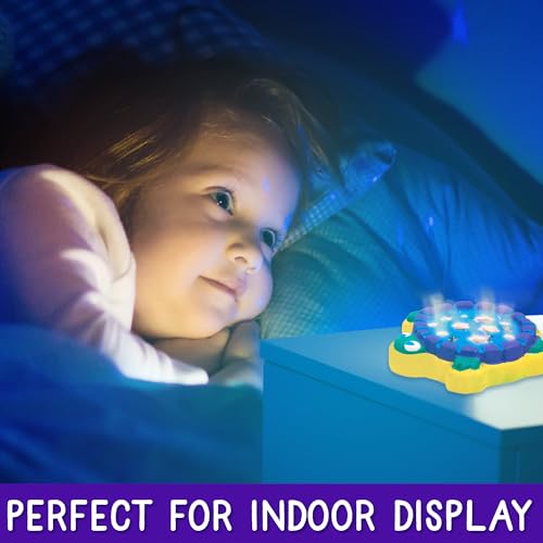 Creative Roots Mini Light Up Turtle Stepping Stone with Color-Changing LED, Acrylic Paints, and Paintbrush - Ceramic Craft Kit for Kids - style: Light Up Turtle