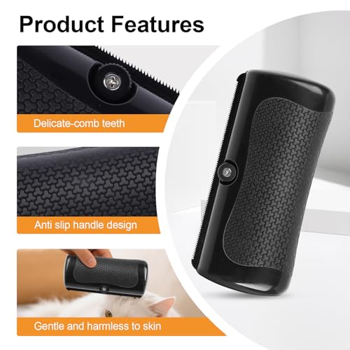 Deshedding Brush, Deshedding Dog Brush for Cats, Dogs, Rabbits, Horses, Ergonomic Pets that Relieves Pet Itchiness, Effectively Removes Undercoat & Loose Hair