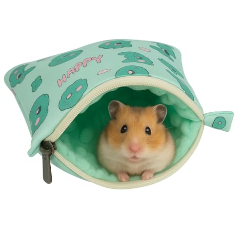 Small Pet Carrier Bag with Soft Minky Dot Lining, Breathable & Waterproof Travel Pouch for Leopard Geckos, Hamsters, Small Reptiles and Small Animals – All-Season Use - color: Green