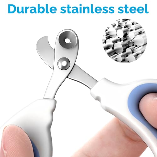 Stainless Steel Bearded Dragon Nail Clippers, Small Animal Nail Clippers, Cat Nail-Clipper, Professional Reptile Grooming Tool with Precise Angled Edge, Claw Trimmer for Birds, Cat, Dog Small Animals