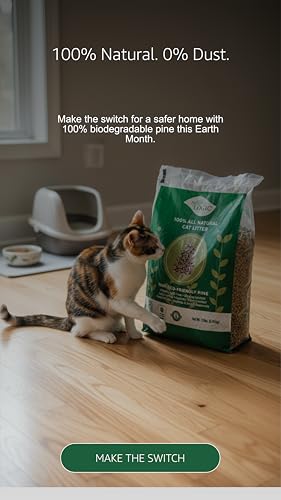 Nature's Logic 100% Natural Pine Pellet Cat Litter - Dust-Free, Unscented, Biodegradable - Safe for Cats, Kittens, Reptiles & Small Pets - Highly Absorbent - 24lb (2,12lb) - size: 12 lb (Pack of 2)