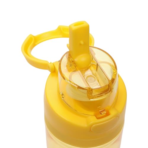 Bioworld Peanuts Snoopy Dog House Yellow 24 Oz Plastic Water Bottle With Dual Spout Lid - color: Peanuts Snoopy Dog House