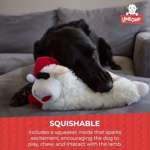Multipet Lamb Chop Dog Plush Toy w/Easter Bunny Ears - Squeaky Toy for All Dogs - Extra Soft Plush - Stuffed Animal for Cuddling & Playing (6”, Cream/Pink) - size: 6", style: Easter Bunny