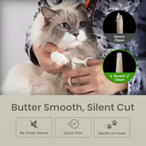 Necoichi Purrcision Stainless Steel Cat Nail Clipper, Made in Japan (Gray) - style: Gray