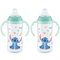 NUK Learner Cup, 10 Oz, Pack of 2, Disney's Stitch – Soft Spout, Easy-Grip Handles, BPA Free, Spill Proof Transition Sippy Cup - color: Disney's Stitch