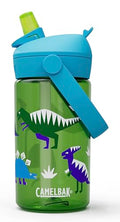 CamelBak Thrive Flip Straw Kids Water Bottle with Bite Valve, Tritan Renew Design for School and Travel, 14oz, Hip Dinos - color: Hip Dinos