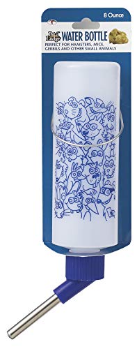 Pet Lodge® Cage Water Bottle | Opaque Water Bottle with Fun Graphics | Great for Indoor Use | No Drip Waterer for Small Animals | 8 Ounce - size: 8 Ounce