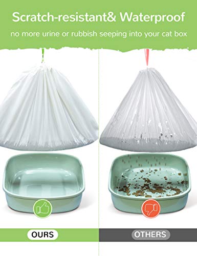 Litter Box Liners, 34 Count Jumbo Cat Litter Pan liners, Drawstring Litter Liner Bags For Litter Box, Easy Clean Up Thick Large Kitty Litter Liner XL, Eco Friendly Pet Cat Supplies(36" x 18") - size: 1 Count (Pack of 34)