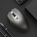 Single-Mode Wireless Mouse with Ergonomic Design, Comes with a USB Receiver, Suitable for Gaming, Office, and Entertainment use, Compatible with laptops and Desktop Computers. - color: Gray