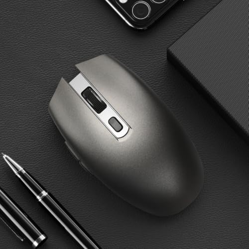 Single-Mode Wireless Mouse with Ergonomic Design, Comes with a USB Receiver, Suitable for Gaming, Office, and Entertainment use, Compatible with laptops and Desktop Computers. - color: Gray