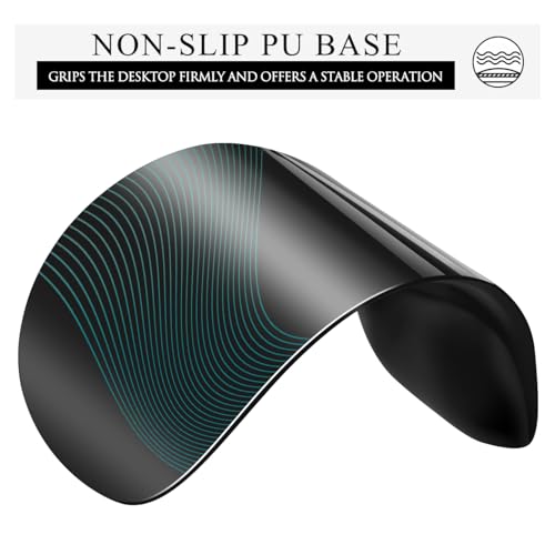 JIKIOU Ergonomic Mouse Pad with Gel Wrist Rest 2 Pack, Portable Small Black | Upgraded-Prevent Gel Leakage, Ergonomic Design for Pain Relief, Cooling Gel filled, Smooth Lycra Surface, Non-Slip PU Base - color: 01Black