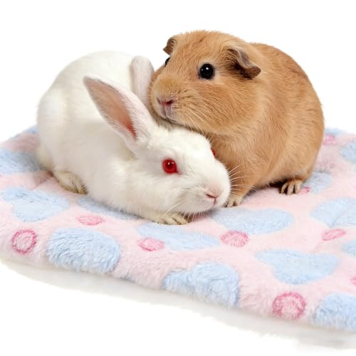 3PCS 24x29cm Guinea Pig Hamster Double Sided Fleece Lined Warm Bed Small Animal Soft Pad Suitable for Pets Weighing No More Than 2.5 Pounds