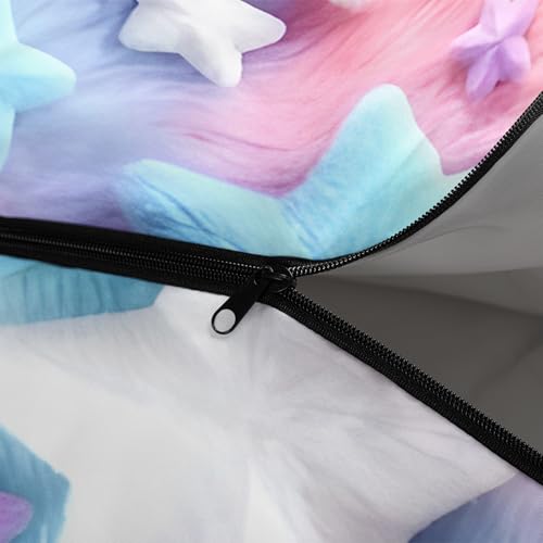 QOOMO Camping Sleeping Bags,3 Season Warm & Cool Weather,Lightweight,Waterproof Sleeping Bags for Adults & Kids,Traveling,and Outdoors,Camping Gear Equipment - color: colorful star