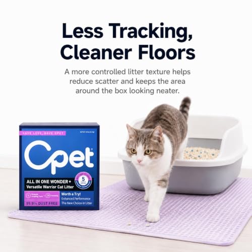 OPET Mixed Tofu Bentonite Multi-Cat Cat Litter 18LB, Strong Fast Clumping Kitty Litter, 99.9% Dust Free & Low Tracking, High Absorbent & Odor Control, Natural Pet Litter (Fresh)