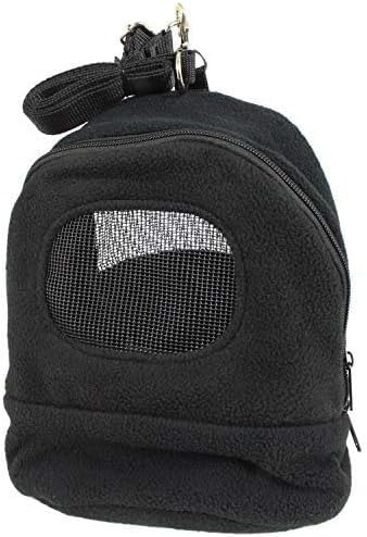 Kucci Carry Pouch - Fleece Travel Bonding Carrier Bag - for Sugar Gliders, Squirrels, Marmosets, Hamsters, Rodents, Rats, Reptiles & Other Small Pets (Regular) - size: 5.0"L x 4.0"W x 5.0"H