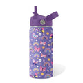 Kids Water Bottle 16oz Purple Water Bottle with Straw, Butterfly (1pc) | Girls Stainless Steel Water Bottle BPA-Free Leak Proof Insulated Water Bottle Butterfly Gifts for Girl School Travel Birthday - color: Butterfly1, size: 16 Ounces