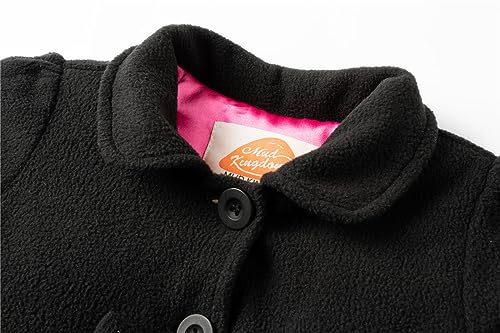 Mud Kingdom Little Girl Fleece Jacket Coat - color: Black, size: 6 Months