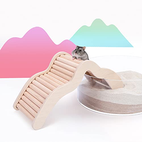 Niteangel Hamster Climbing Bridge Ladder for Hamster Aryclic SandBath Box or Other Small-Sized Pets