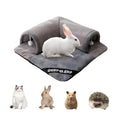 Rabbit Tunnel Bed with Removable Plush Mat - Soft Hideout & Play Tube