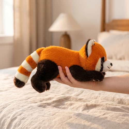 YUKOUQIAN Red Panda Stuffed Animal Cute Plush Doll Toy 10 inch for Girls Boys Christmas (papa red pand 30) - style: papa red pand 30