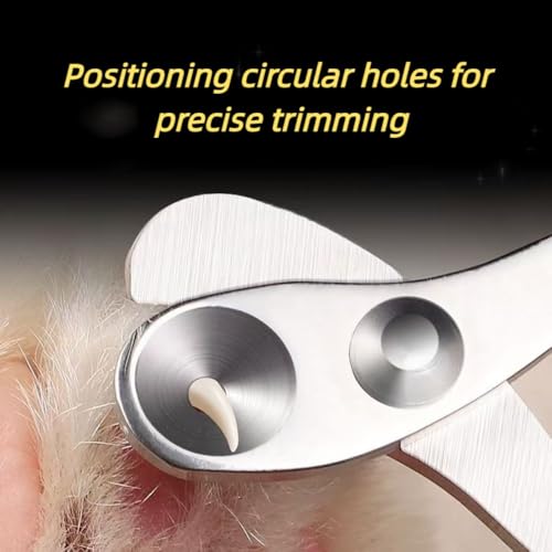 Cat Nail Clippers with Circular Cut Hole -Avoid Over Cutting Pet Nail Clippers -Sharp Angled Blade Professional Paw Trimmer Set for Novice Pet Families (Green) - color: Green