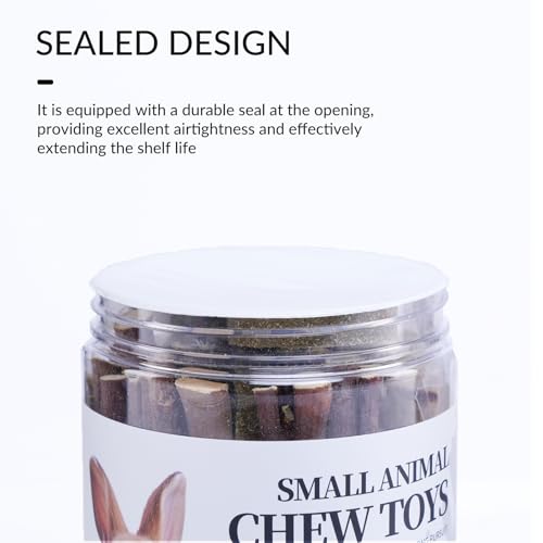 50-60 Pcs Rabbit Chew Toys, Guinea Pig, Hamster, Bunny Chew Toys, Sweet Bamboo, Apple Stick, Timothy Stick, Prevent Teeth Overgrowth, Clean Teeth