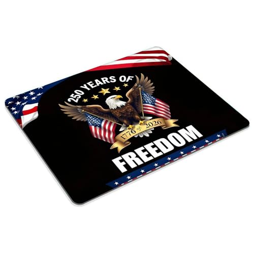 250th Anniversary Eagle Customized Mousepad Non-Slip Rubber Base Mouse Pads for Computers Laptop - color: 250th Anniversary Eagle