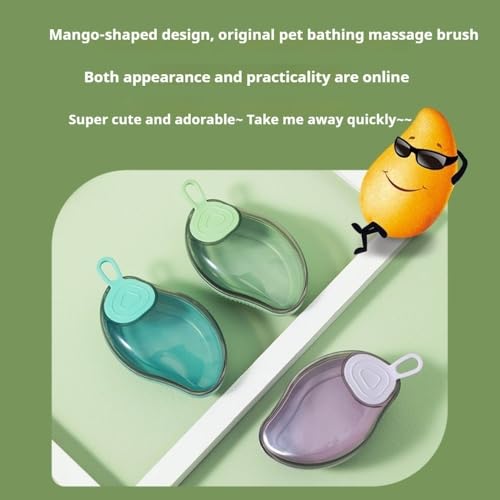 1Pcs Blue Pet Silicone Bath Dog Brush for Shedding,Cat Bushes for Indoor Cats Cleaning Massage