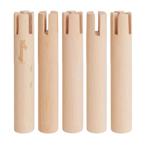 Niteangel Set of Beech Stilts for Elevating & Safely Setting Niteangel Multi-Chamber Series Maze House (Set of 5 Stilts (5.9'' H)) - size: Set of 5 Stilts (5.9'' H)