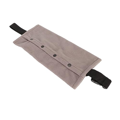 Bearded Dragon Sling Carrier, Soft Warm Reptile Sling Hands Free Lizards Carrier Pouch with Adjustable Strap for Lizard Leopard Gecko Hamster Small Animals(Grey)