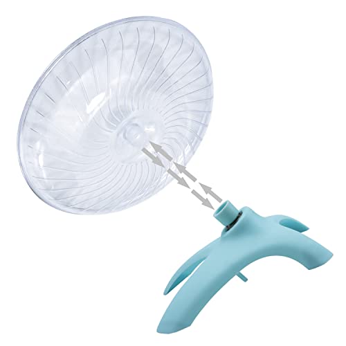 Litewoo Hamster Toys Wheel Exercise Flying Saucer,Silence Run Spinner, for Gerbil Rat Mouse Mice Hamster and Other Small Animal (Light Blue) - color: Light Blue