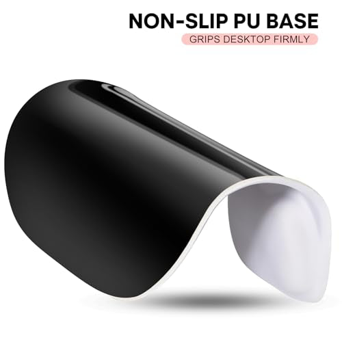 JIKIOU Ergonomic Mouse Pad with Gel Wrist Rest 2 Pack, Portable Small Blank | Upgraded-Prevent Gel Leakage, Ergonomic Design for Pain Relief, Cooling Gel filled, Smooth Lycra Surface, Non-Slip PU Base - color: 06White