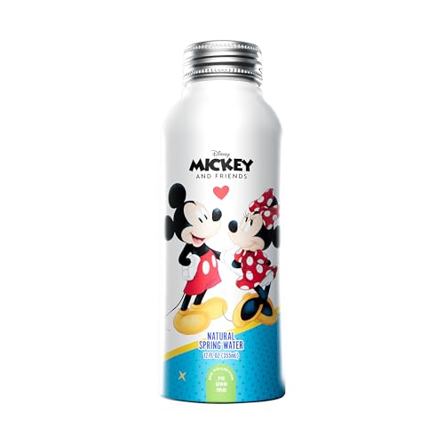 Disney Mickey and Minnie Mouse Aluminum Water Bottle for Unisex - 12 x 12 oz Water - style: Mickey and Minnie Mouse